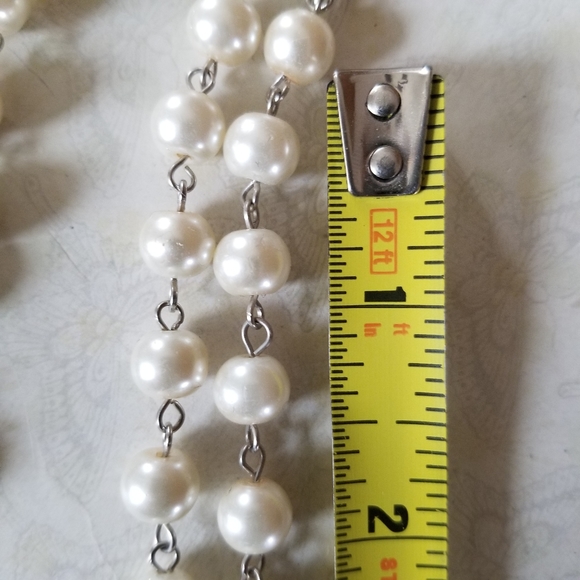 Hand Crafted Hand Stamped Faux Pearl Mermaid Pendant Necklace - Picture 10 of 16